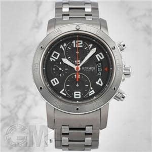 エルメス　クリッパー　ダークグレー 中古)HERMES エルメス クリッパー ダイバー クロノグラフ 44mm CP2.941