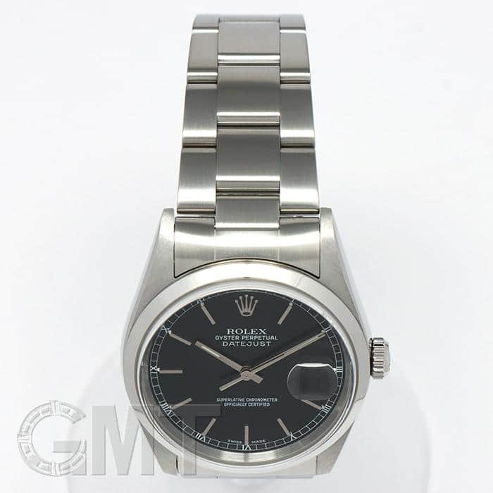 中古)ROLEX ロレックス デイトジャスト 16200 ブラック（商品ID