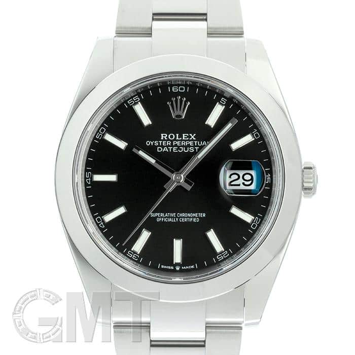 中古)ROLEX ロレックス デイトジャスト 41 126300 ブラック オイスター