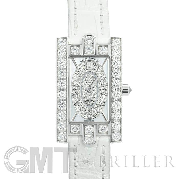 ハリーウィンストン アヴェニュー時計ベルト ホワイト 中古)HARRY WINSTON ハリー・ウィンストン アベニュー アヴェニュー