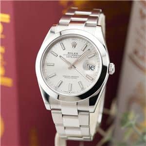 ROLEX ロレックス デイトジャスト 41 126300 シルバー オイスターブレスレット メイン