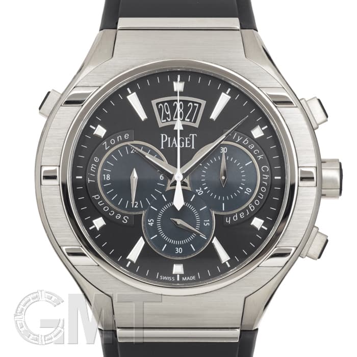 新品)PIAGET ピアジェ ポロ 45 クロノグラフ G0A36017 ブラック×ブルー