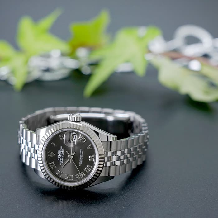 中古)ROLEX ロレックス デイトジャスト 28 279174 ダークグレー ローマ 
