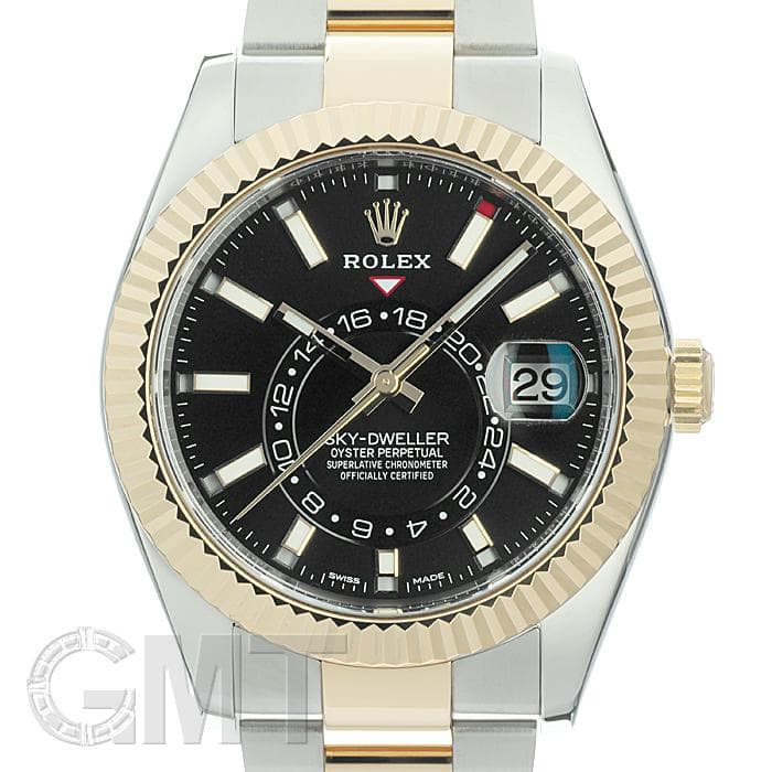 中古)ROLEX ロレックス スカイドゥエラー 326933 ブラック（商品ID