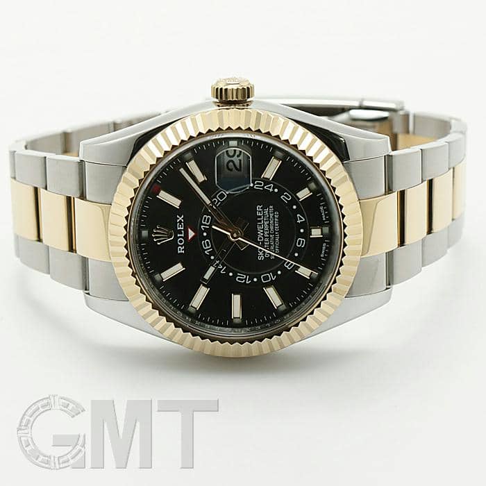 中古)ROLEX ロレックス スカイドゥエラー 326933 ブラック（商品ID