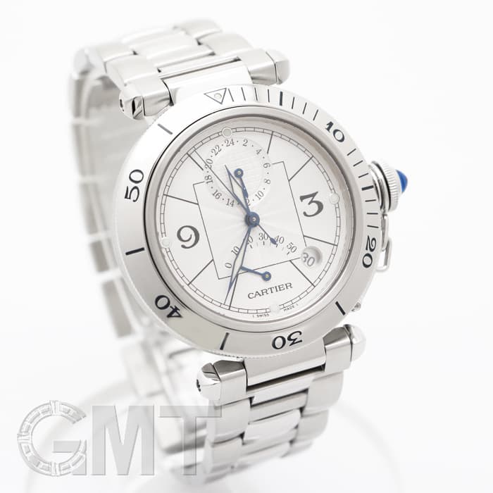 中古)CARTIER カルティエ パシャ GMT パワーリザーブ W31037H3（商品ID