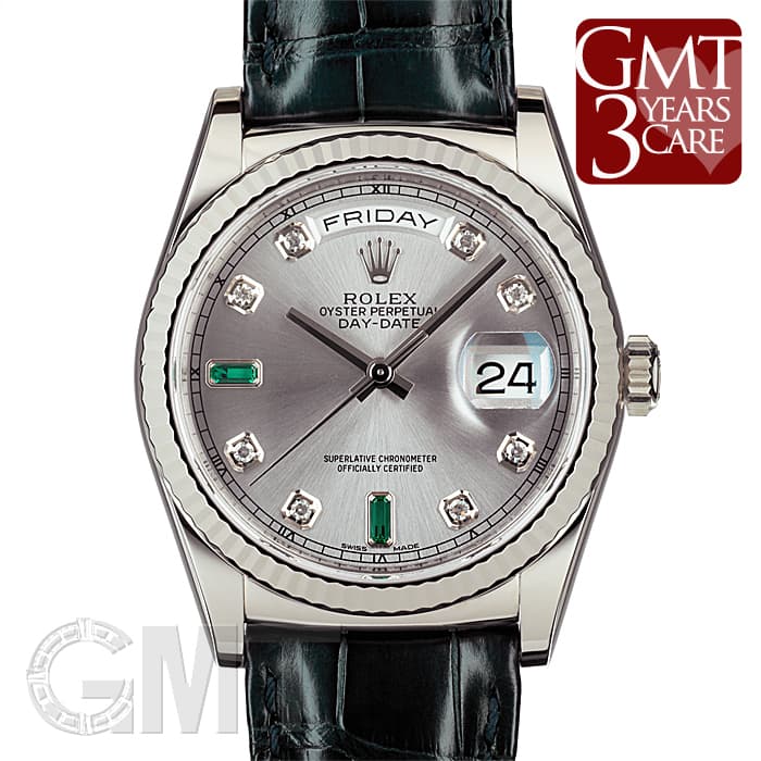 中古)ROLEX ロレックス デイデイト 36 118139A 69エメラルド（商品ID