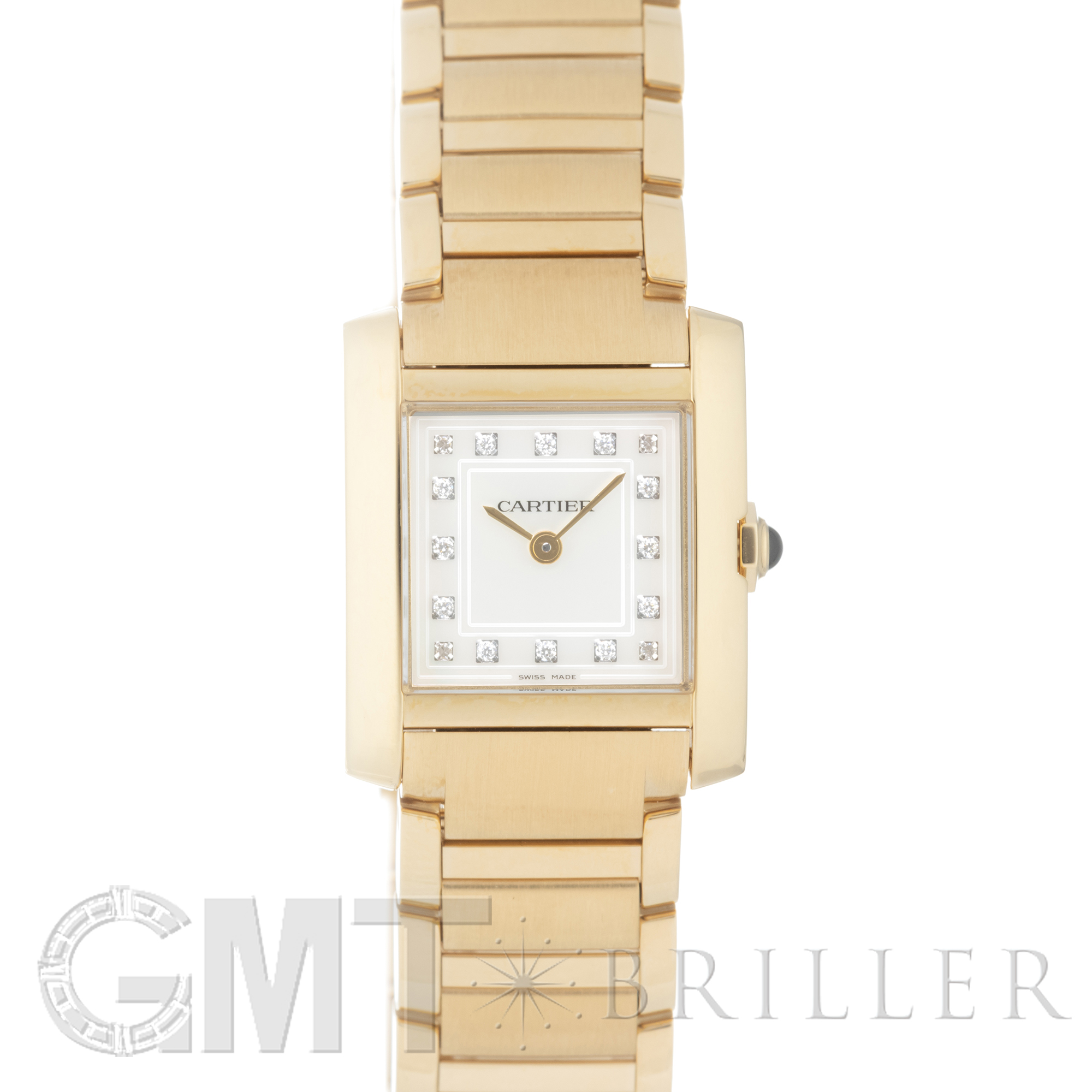 カルティエ　タンクフランセーズ SMコンビ　イエローゴールド　コマ5個 中古)CARTIER カルティエ タンク フランセーズ SM イエローゴールド