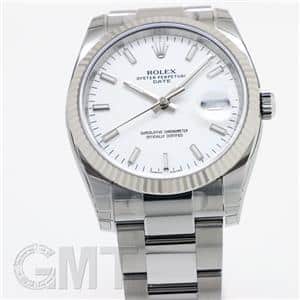 ROLEX ロレックス オイスターパーペチュアル&デイト 115234 ホワイト メイン