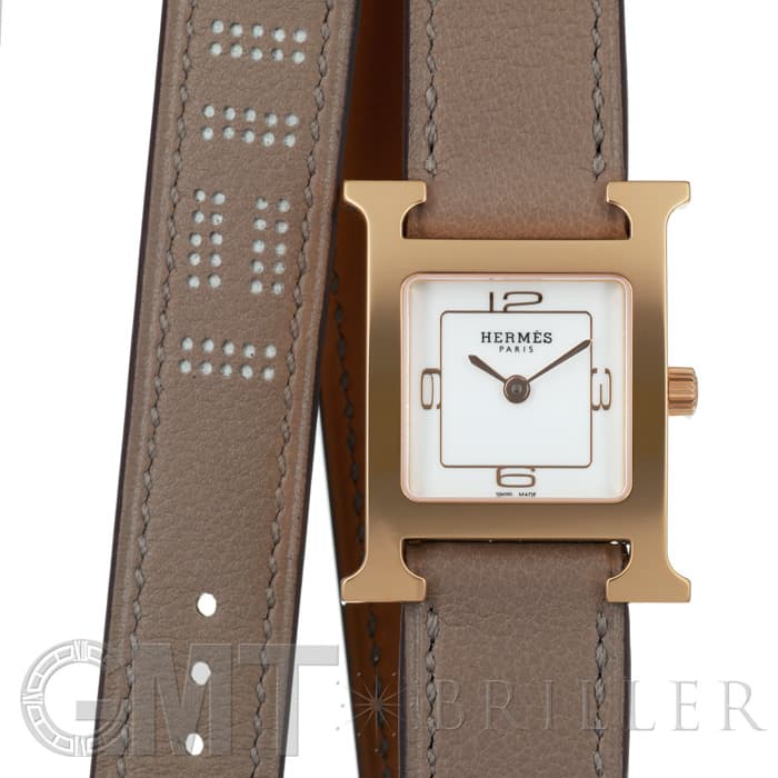 新品)HERMES エルメス Hウォッチ HH1.1.201 W049197WW00 ピンク