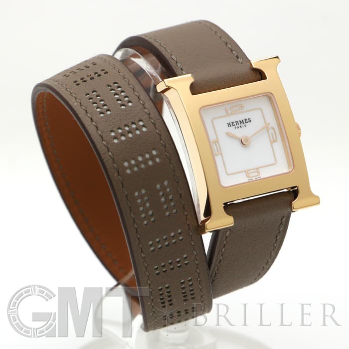 新品)HERMES エルメス Hウォッチ HH1.1.201 W049197WW00 ピンク