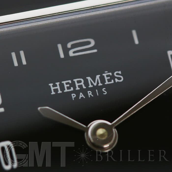 HERMES アナログ腕時計 黒レザー HERMES/エルメス】 AR4.910a アルソー 腕時計 ステンレススチール