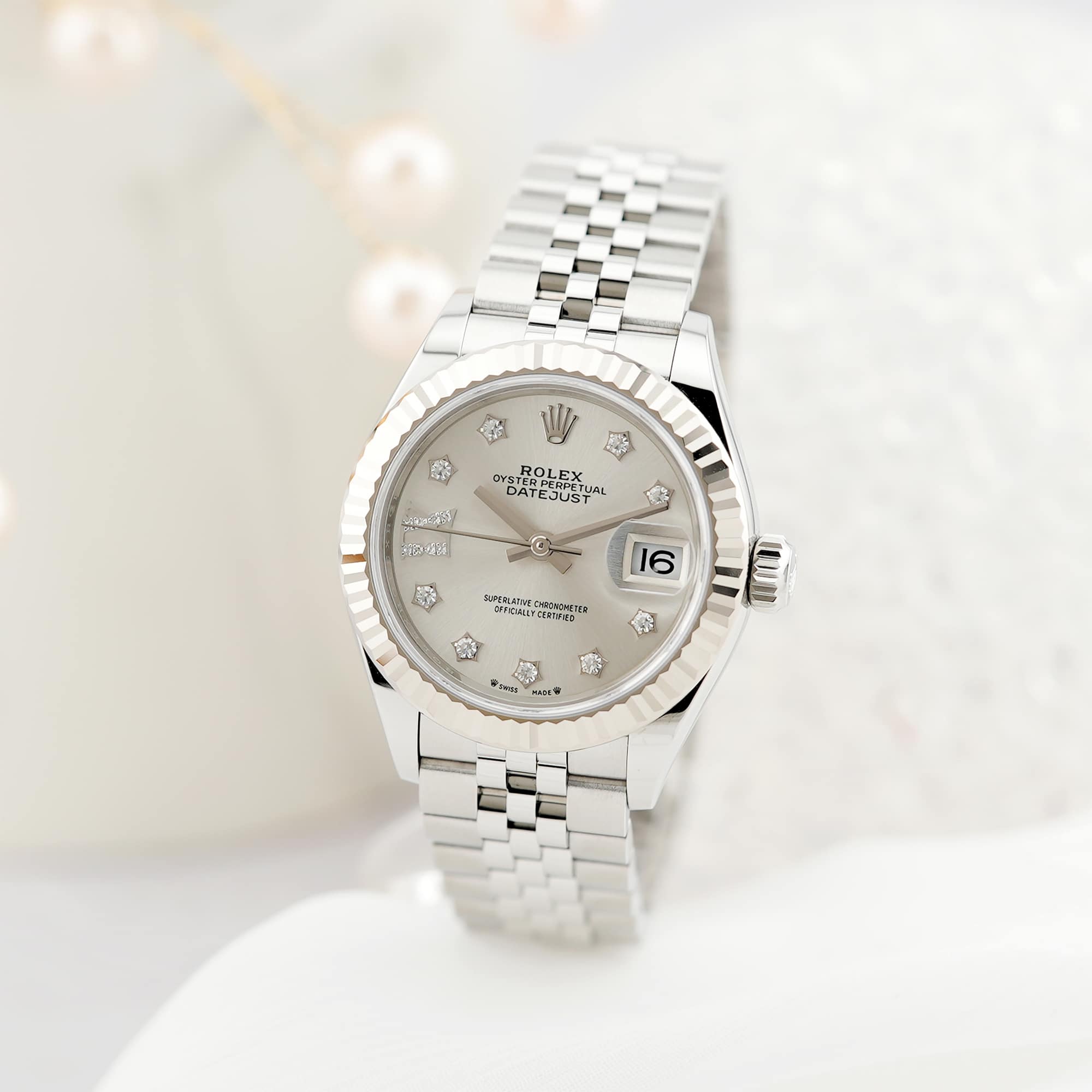 中古)ROLEX ロレックス デイトジャスト 28 279174G シルバー IX