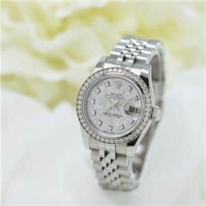 ROLEX ロレックス デイトジャスト シルバーゴールドクリスタル 179384G メイン