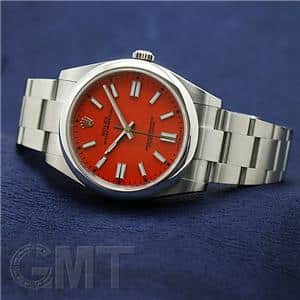 ROLEX ロレックス オイスターパーペチュアル 41 124300 コーラルレッド メイン