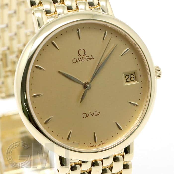 【極美品】OMEGA De Ville 電池新品　ゴールド クォーツ 時計 美品】OMEGA DE VILLEゴールド クオーツ 時計#31 - メルカリ