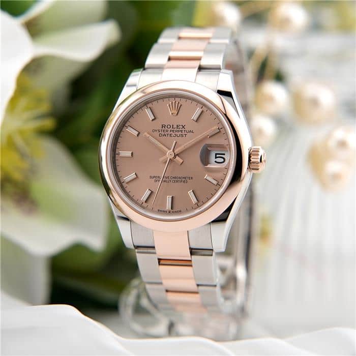 katsu91ライト 中古)ROLEX ロレックス デイトジャスト 31 278241 ロゼ オイスター