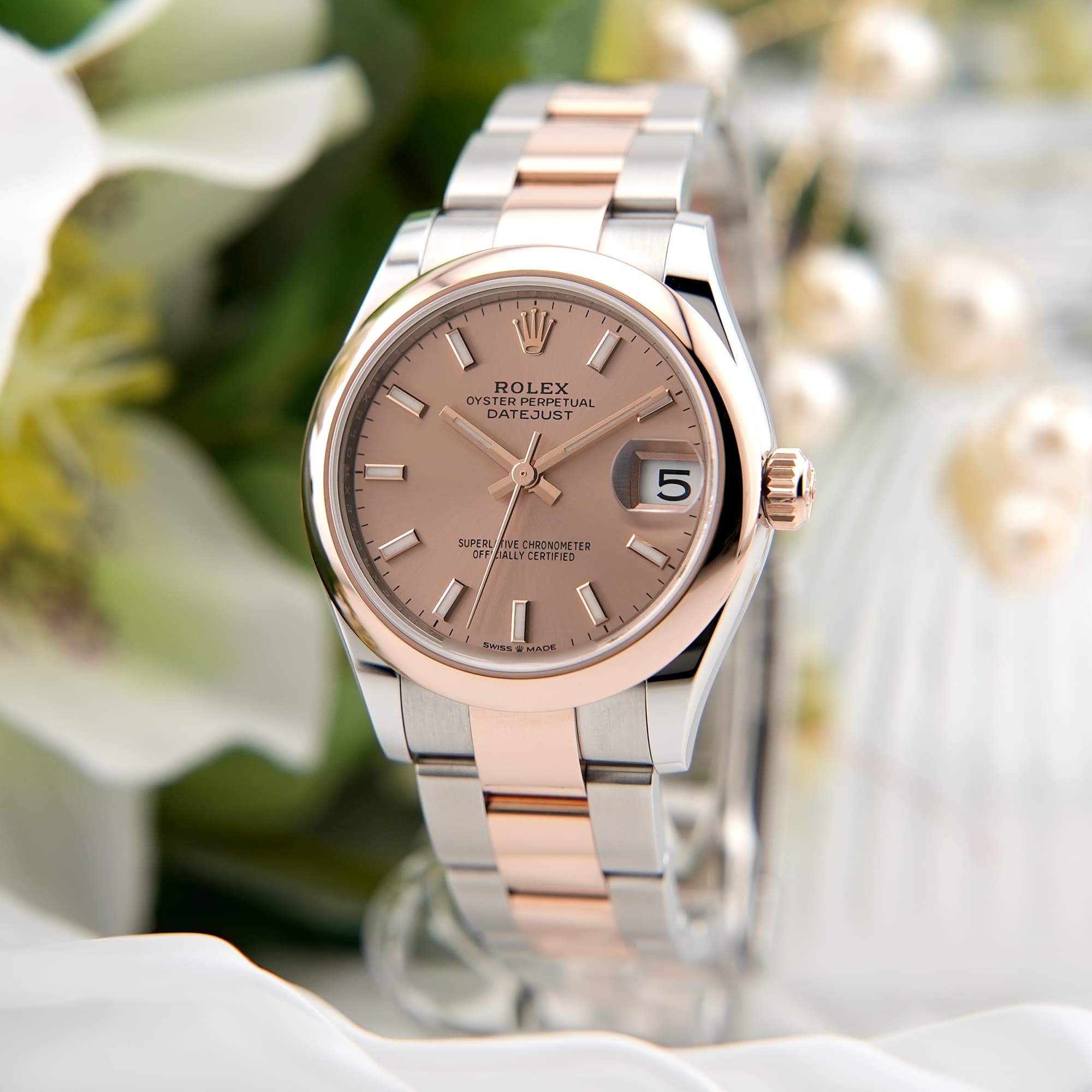 中古)ROLEX ロレックス デイトジャスト 31 278241 ロゼ オイスター