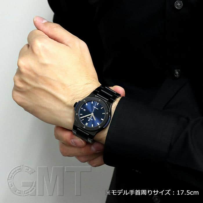 新品)HUBLOT ウブロ クラシック フュージョン セラミック ブルー
