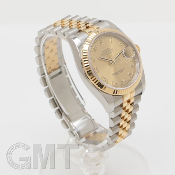 中古)ROLEX ロレックス デイトジャスト 116233 シャンパン ローマ