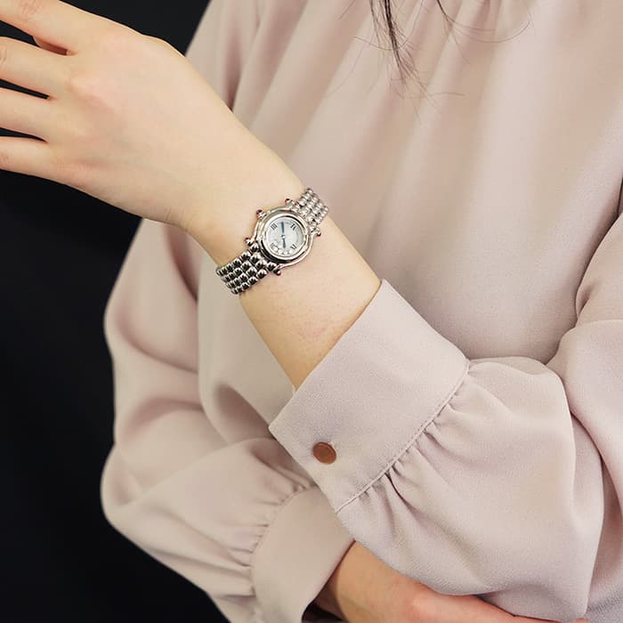 美品　ショパール　ハッピースポーツ　 レディース腕時計　2コマセット ショパール時計ハッピースポーツオーバル