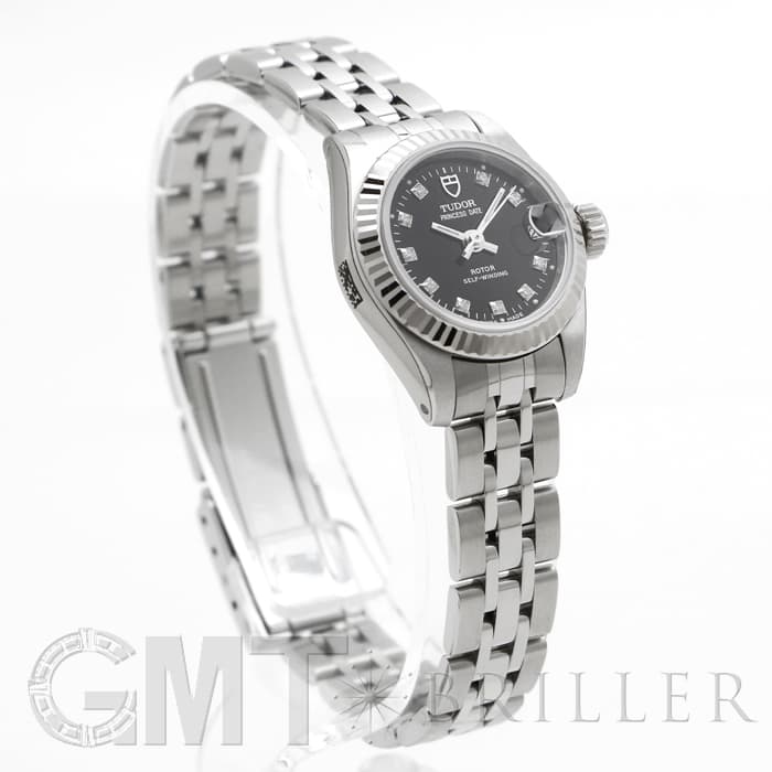 新品)TUDOR チューダー プリンセス デイト M92514G ブラック 10Pダイヤ