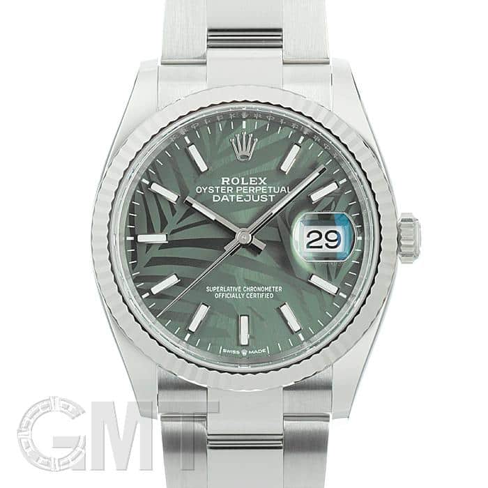 中古)ROLEX ロレックス デイトジャスト 36 126234 グリーンパーム