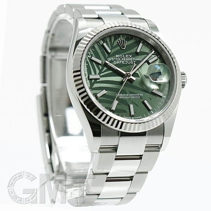 ROLEX ロレックス/デイトジャスト36・グリーンパーム/ランダム番/126234/22D*****/ROLEX/ABランク/05【中古】 中古)ROLEX ロレックス デイトジャスト 36 126234 グリーンパーム