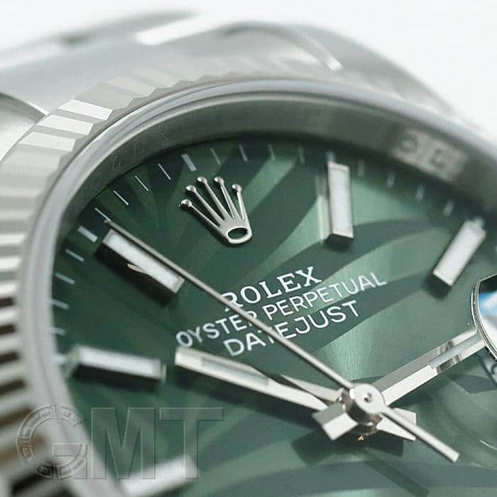 中古)ROLEX ロレックス デイトジャスト 36 126234 グリーンパーム