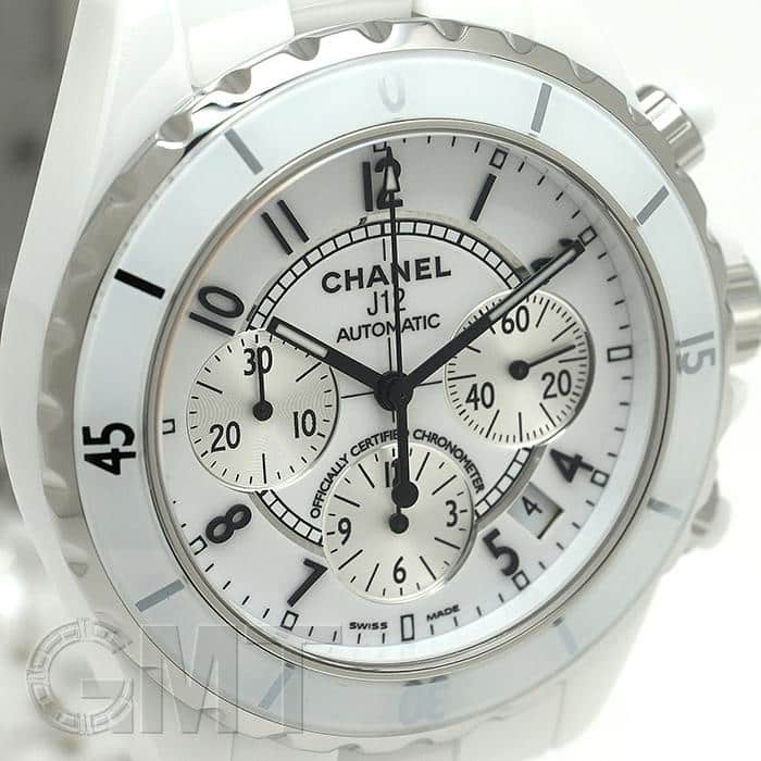 中古)CHANEL シャネル J12 クロノグラフ H1007 ホワイトセラミック
