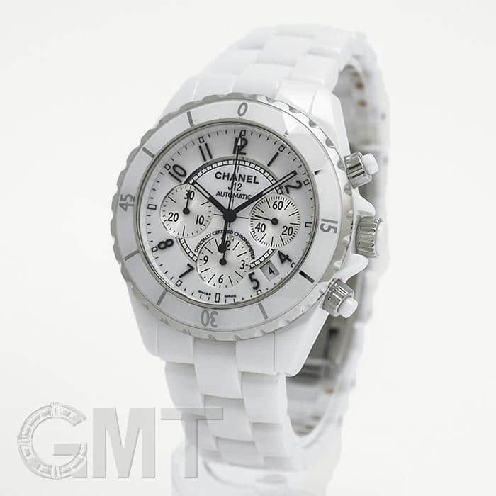 中古)CHANEL シャネル J12 クロノグラフ H1007 ホワイトセラミック