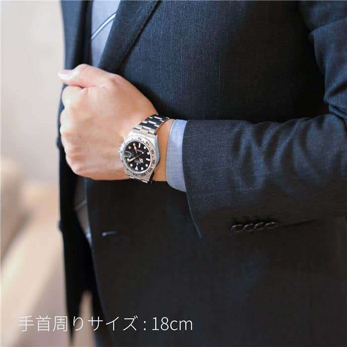 画像の2点セット ロレックス ROLEX エクスプローラーII 216570 ブラック文字盤