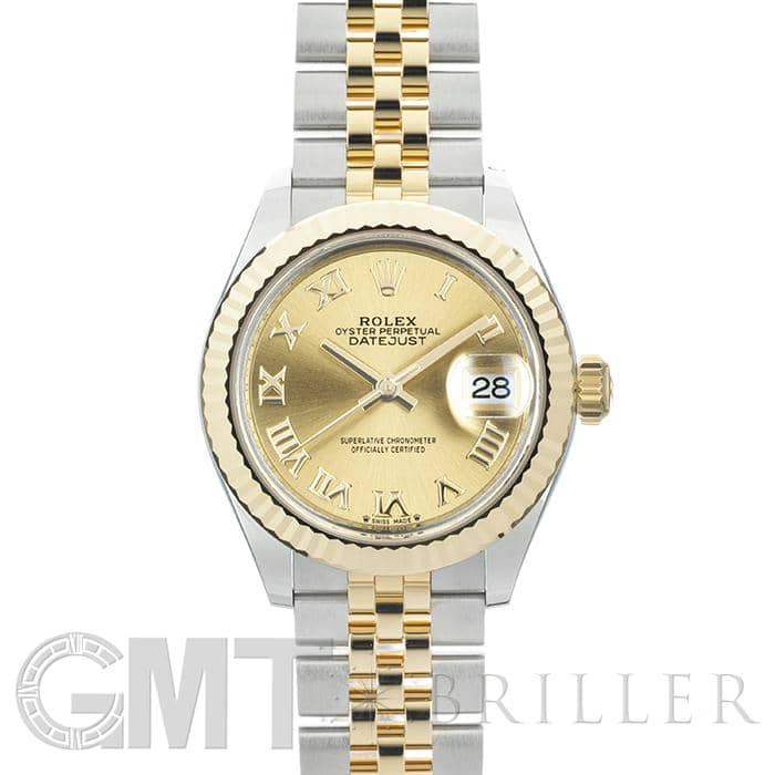 新品)ROLEX ロレックス デイトジャスト 28 279173 シャンパン ローマ