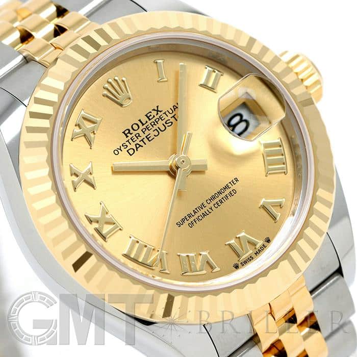 新品)ROLEX ロレックス デイトジャスト 28 279173 シャンパン ローマ