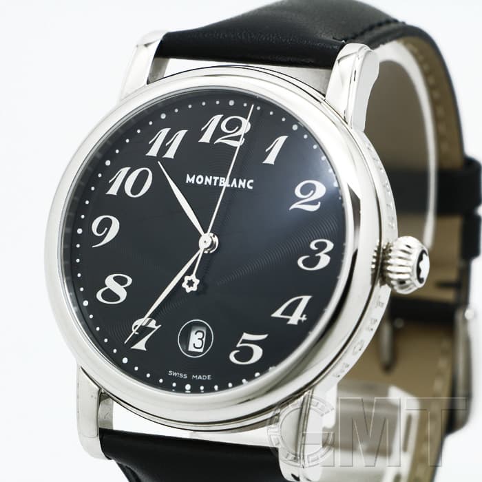 中古)MONTBLANC モンブラン スター デイト ブラック クォーツ 102136