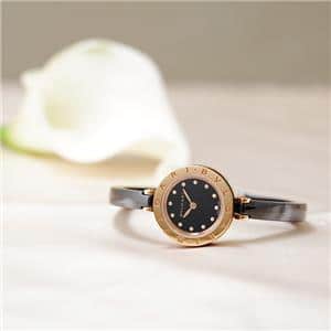 保証書付き BVLGARI ブルガリ Bzero1 12pダイヤモンド 新品)BVLGARI ブルガリ ビーゼロ1 ピンクゴールド 12Pダイヤ BZ23BSGCC