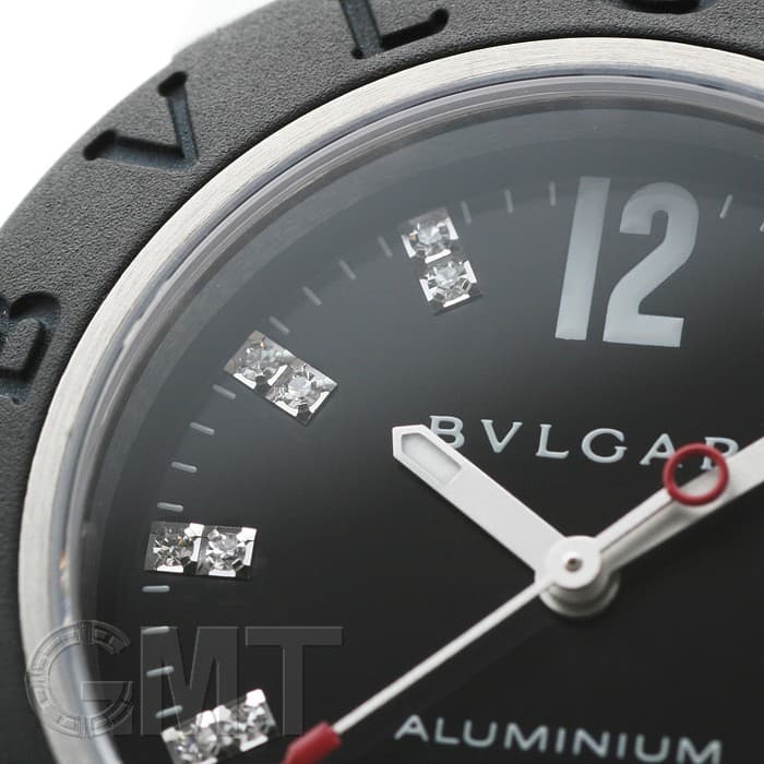 中古)BVLGARI ブルガリ アルミニウム AL32TA 9Pダイヤ（商品ID