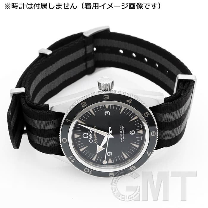 【純正品 美品】オメガ OMEGA NATO ストラップ ブラック 20mm幅 新品)OMEGA オメガ 007 NATOストラップ 専用尾錠付き（商品ID