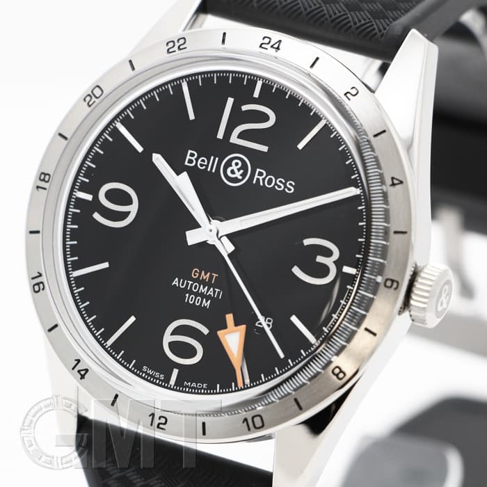 新品)BELL & ROSS ベル&ロス ヴィンテージ BR123 GMT 24H BRV123-BL