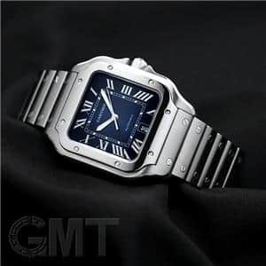 【未使用】Cartier サントスドゥカルティエLM用アリゲーター　ネイビー レビュー】一生物の時計 1本目におすすめ Cartier サントス ドゥ