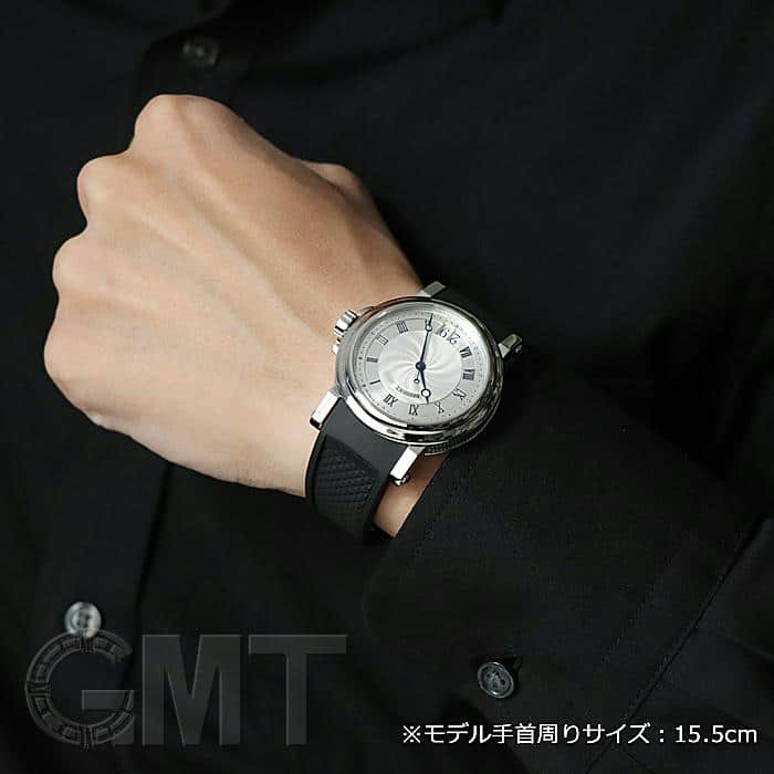 Breguetブレゲ マリーンⅡ 5817 ラバーベルト 白 ブレゲ BREGUET マリーン2 ラージデイト 5817ST/12/5V8 中古