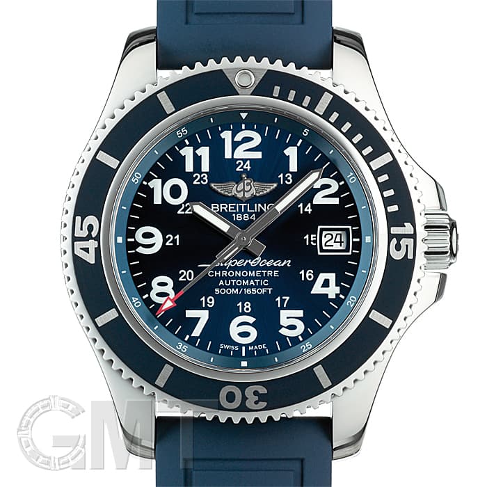 大幅値下げ！BREITLING スーパーオーシャンII 42 マリンブルー 中古)BREITLING ブライトリング スーパーオーシャン II 42 A182C15VPR