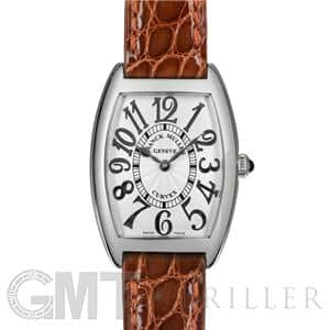 FRANCK MULLER フランク・ミュラー トノーカーべックス 1752QZREL シルバー ブラウンレザー メイン