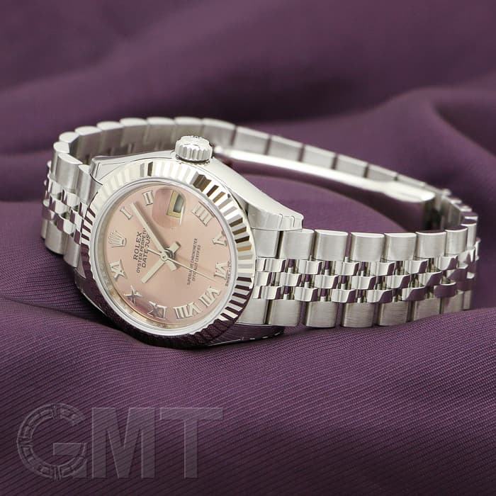 中古)ROLEX ロレックス デイトジャスト 28 279174 ピンク ローマ