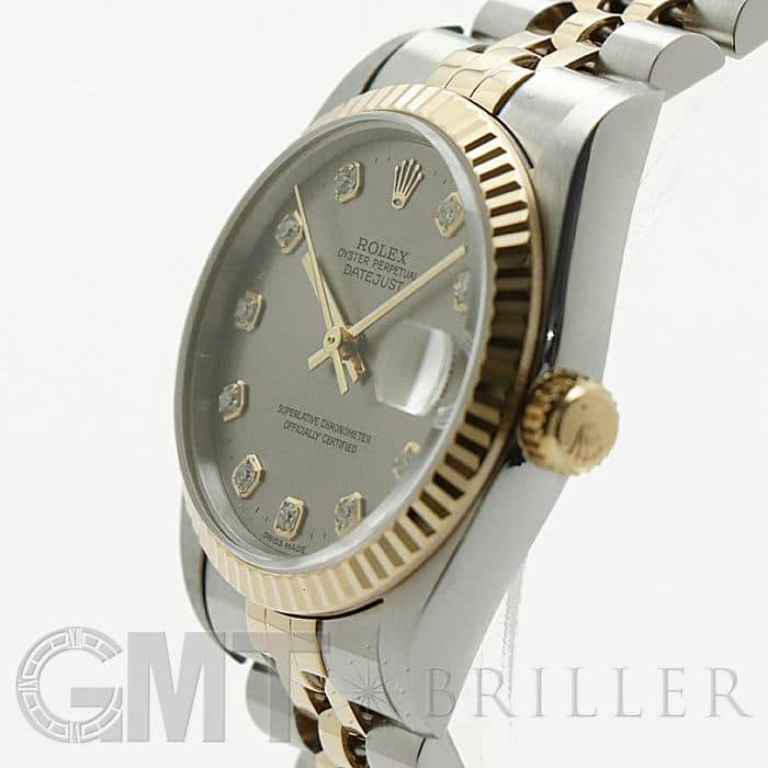 中古)ROLEX ロレックス デイトジャスト 31mm 68273G グレー（商品ID
