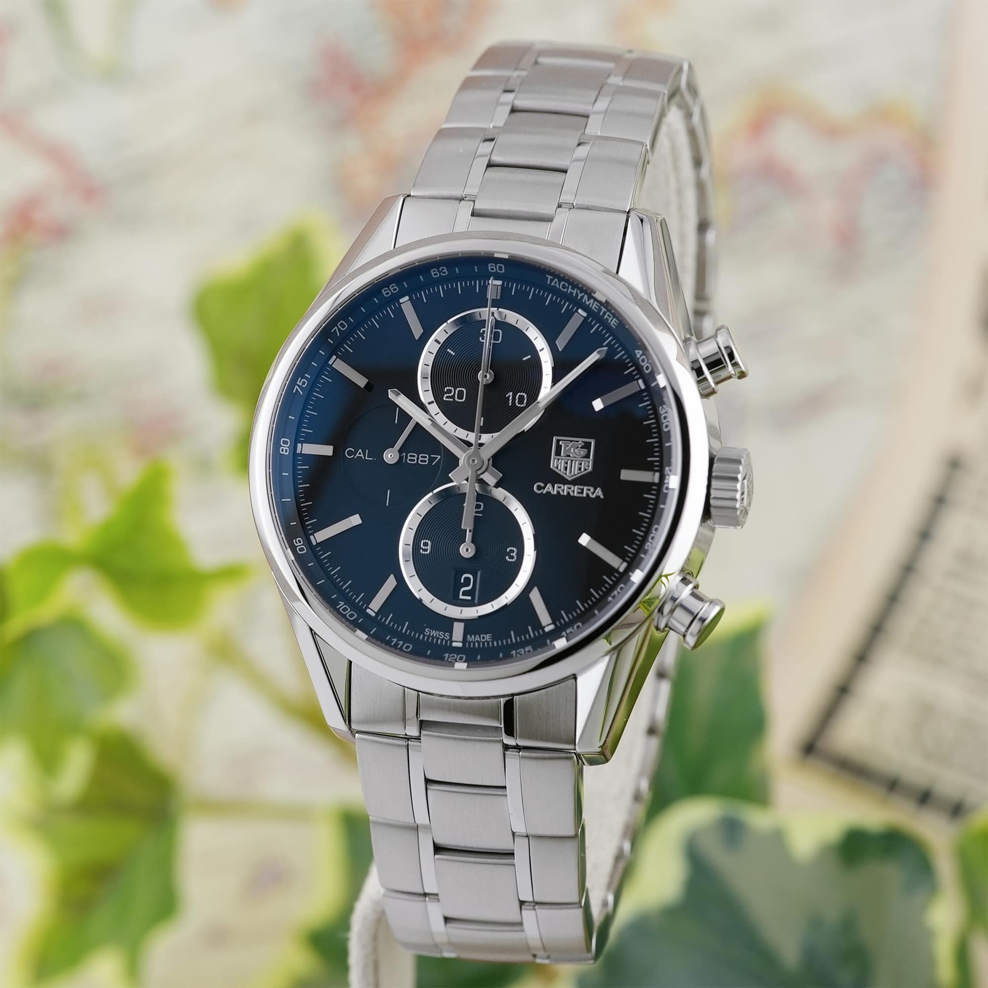 中古)TAG HEUER タグ・ホイヤー カレラ 1887 クロノグラフ ブラック