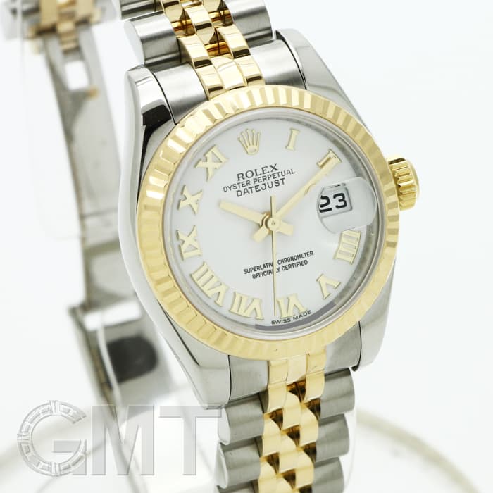 中古)ROLEX ロレックス デイトジャスト 179173 ホワイト ローマ（商品