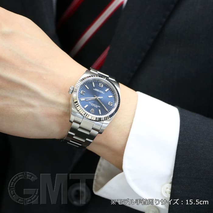 中古)ROLEX ロレックス オイスターパーペチュアル 116034 ブルー（商品