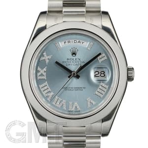 ROLEX ロレックス デイデイトII 218206 アイスブルー ローマダイヤ メイン