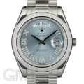 ROLEX ロレックス デイデイトII 218206 アイスブルー ローマダイヤ